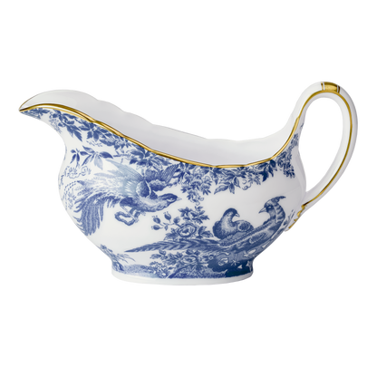 Royal Crown Derby Aves Blue Sauce Boat (450ml) – official product image