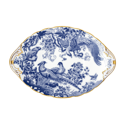 Royal Crown Derby Aves Blue Sauce Boat Stand (21cm) – official product image