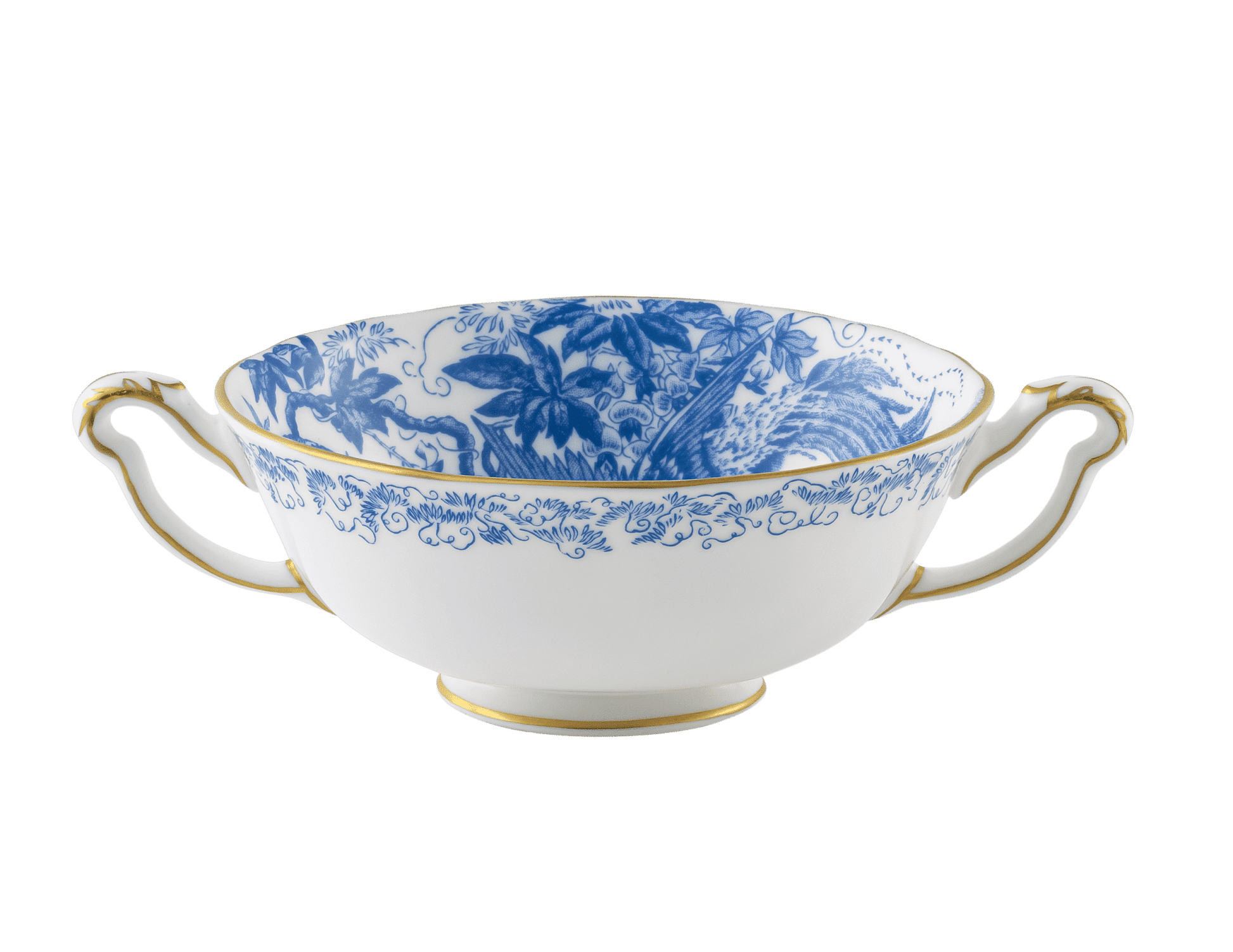 Royal Crown Derby Aves Blue Cream Soup Cup (340ml) – official product image