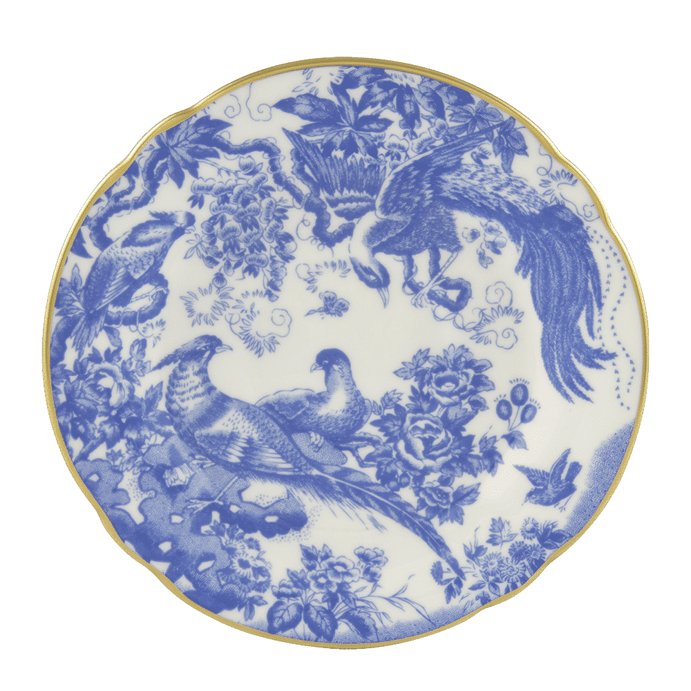 Royal Crown Derby Aves Blue Tea Saucer (14cm) – official product image