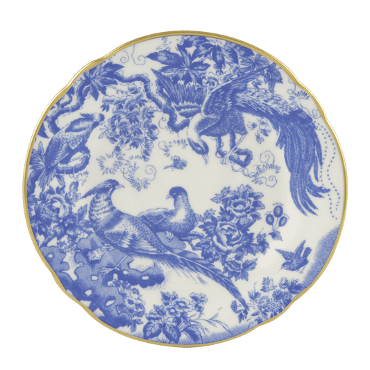 Royal Crown Derby Aves Blue Tea Saucer (14cm) – official product image