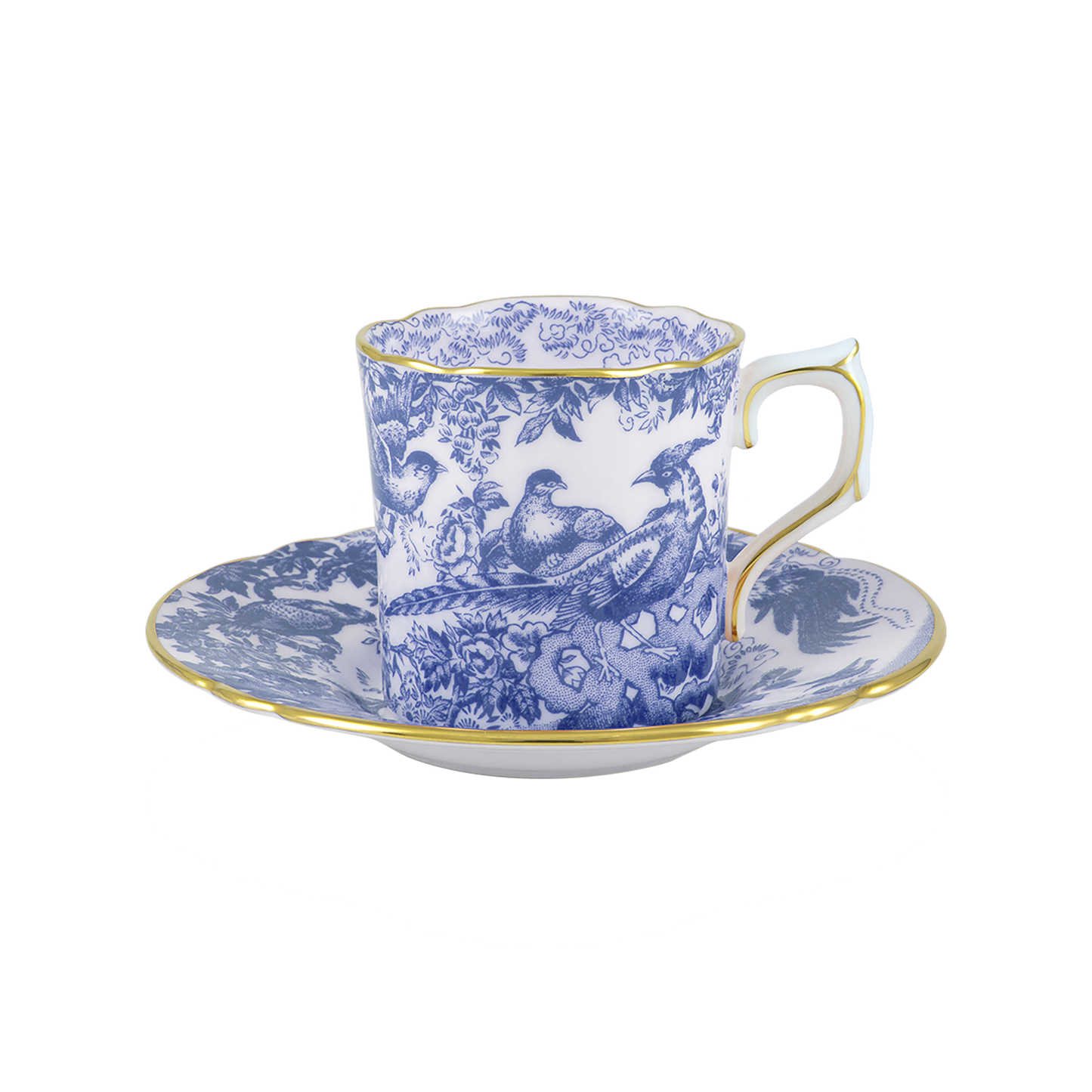 Royal Crown Derby Aves Blue Coffee Saucer (12cm) – alternate official product image
