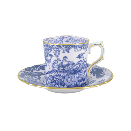 Royal Crown Derby Aves Blue Coffee Saucer (12cm) – alternate official product image