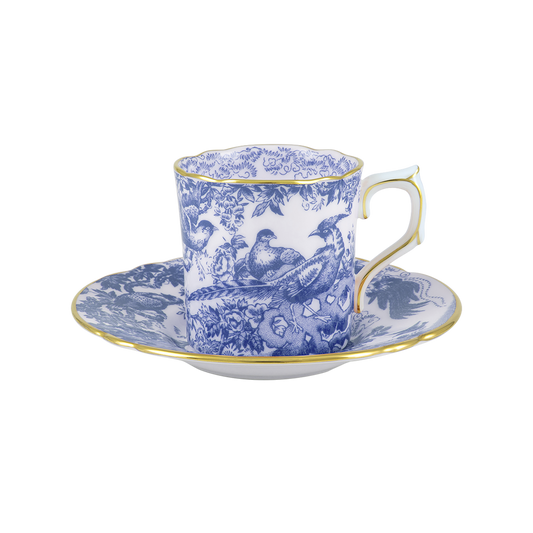 Royal Crown Derby Aves Blue Coffee Saucer (12cm) – alternate official product image