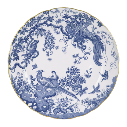 Royal Crown Derby Aves Blue Chop Dish (35cm) – official product image