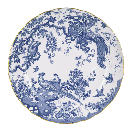 Royal Crown Derby Aves Blue Chop Dish (35cm) – official product image