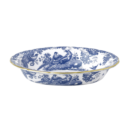Royal Crown Derby Aves Blue Open Vegetable Dish (24cm) – official product image