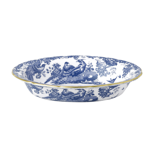 Royal Crown Derby Aves Blue Open Vegetable Dish (24cm) – official product image