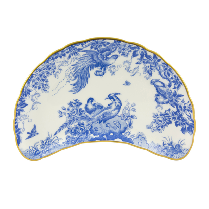 Royal Crown Derby Aves Blue Crescent Salad Plate (22cm) – official product image