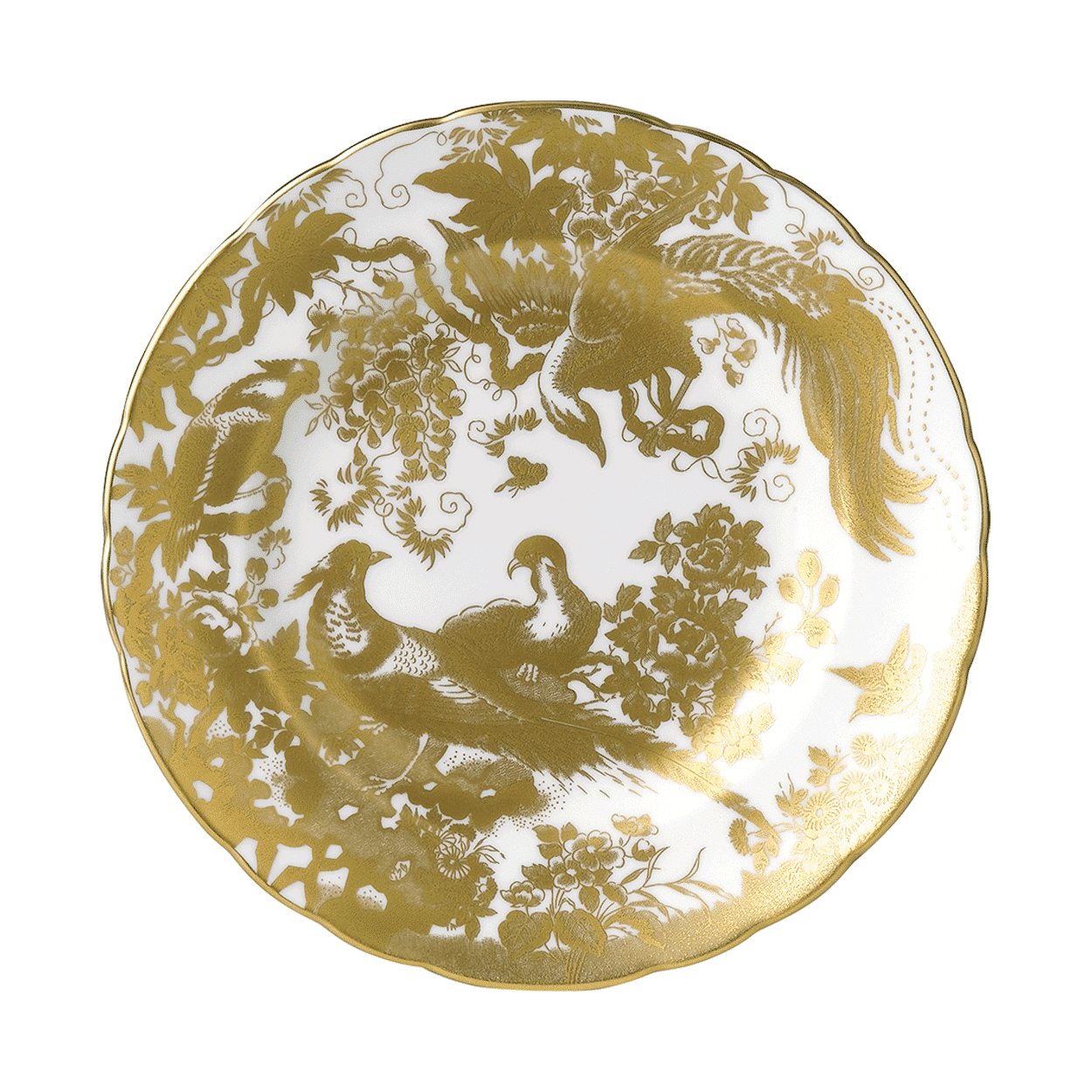 Royal Crown Derby Aves Gold Salad Plate Boxed (21cm) – official product image