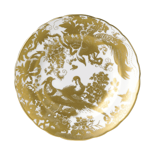 Royal Crown Derby Aves Gold Salad Plate (21cm) – official product image