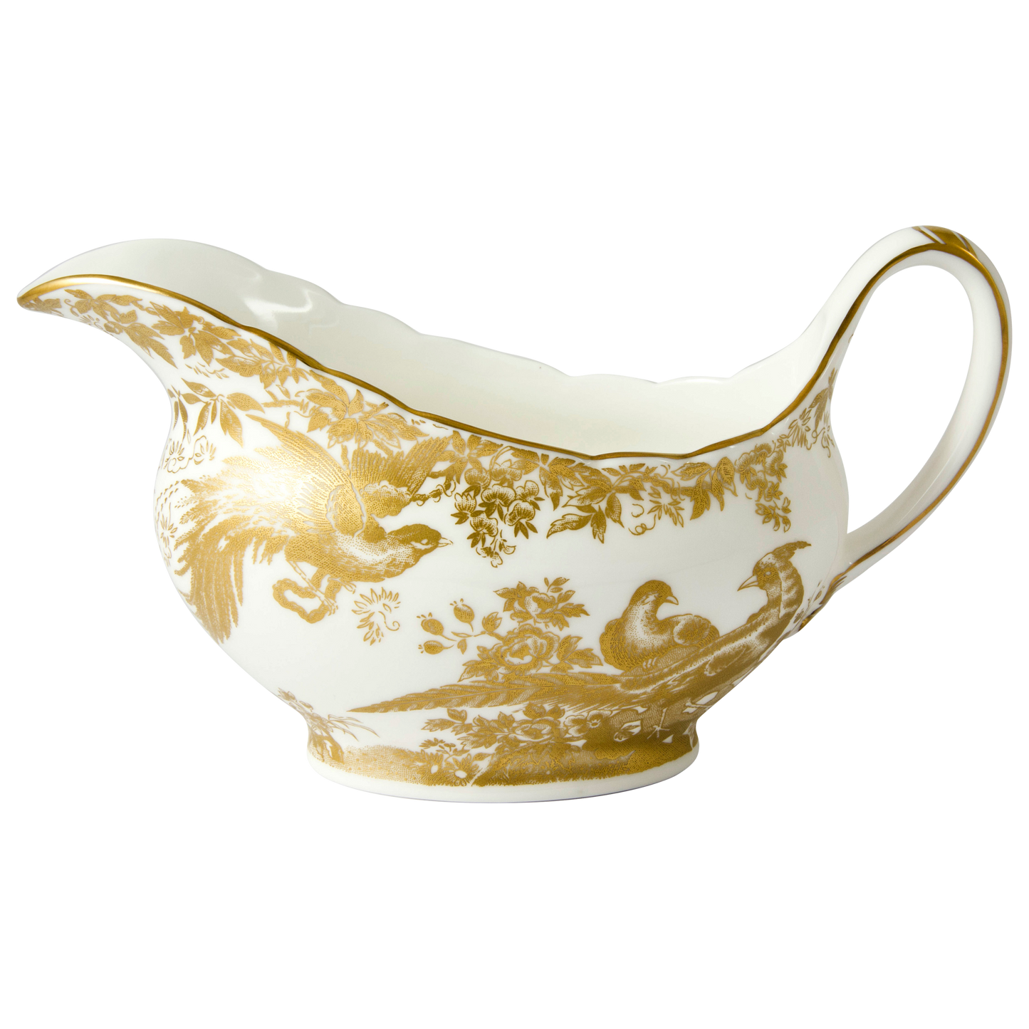Royal Crown Derby Aves Gold Sauce Boat (450ml) – official product image