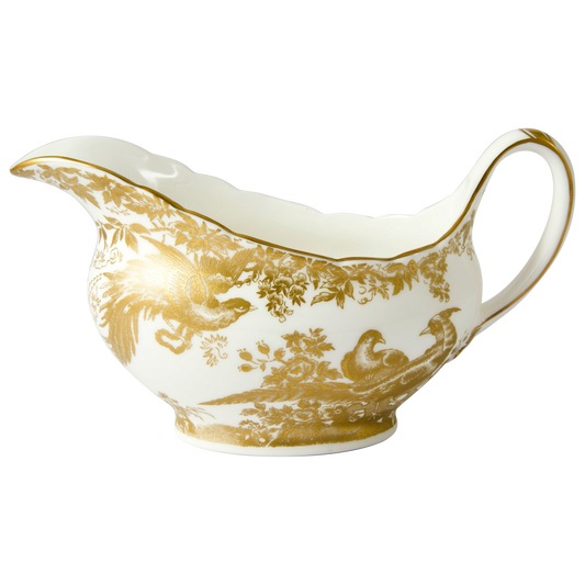 Royal Crown Derby Aves Gold Sauce Boat (450ml) – official product image