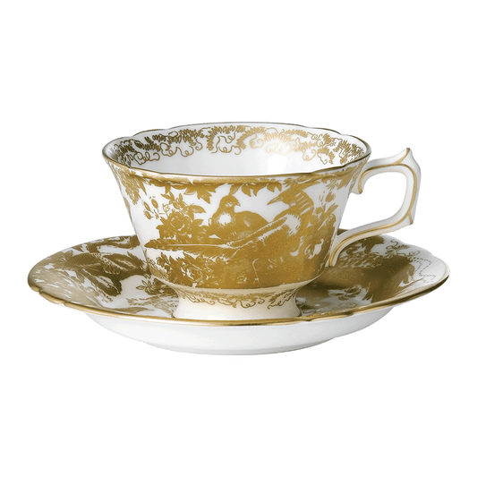 Royal Crown Derby Aves Gold Teacup and Saucer (220ml) – official product image