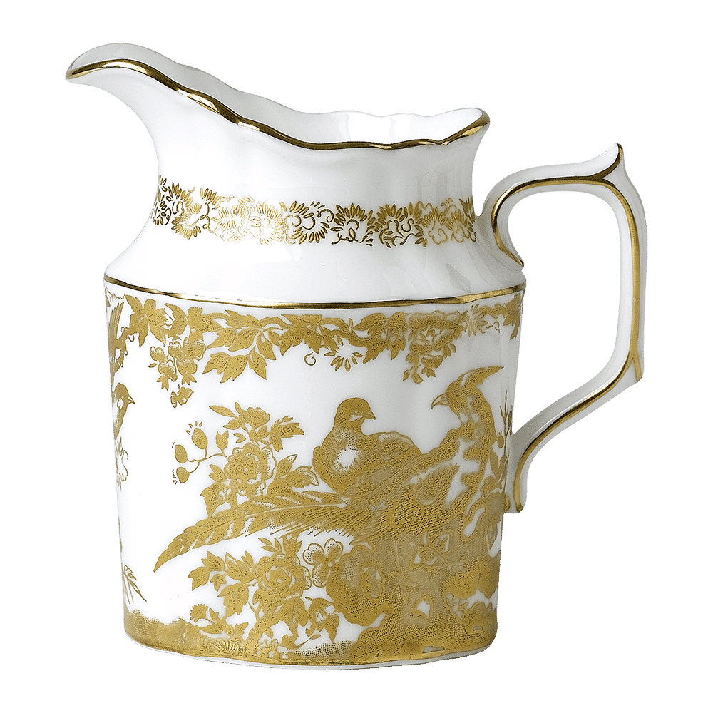 Royal Crown Derby Aves Gold Cream Jug (280ml) – official product image