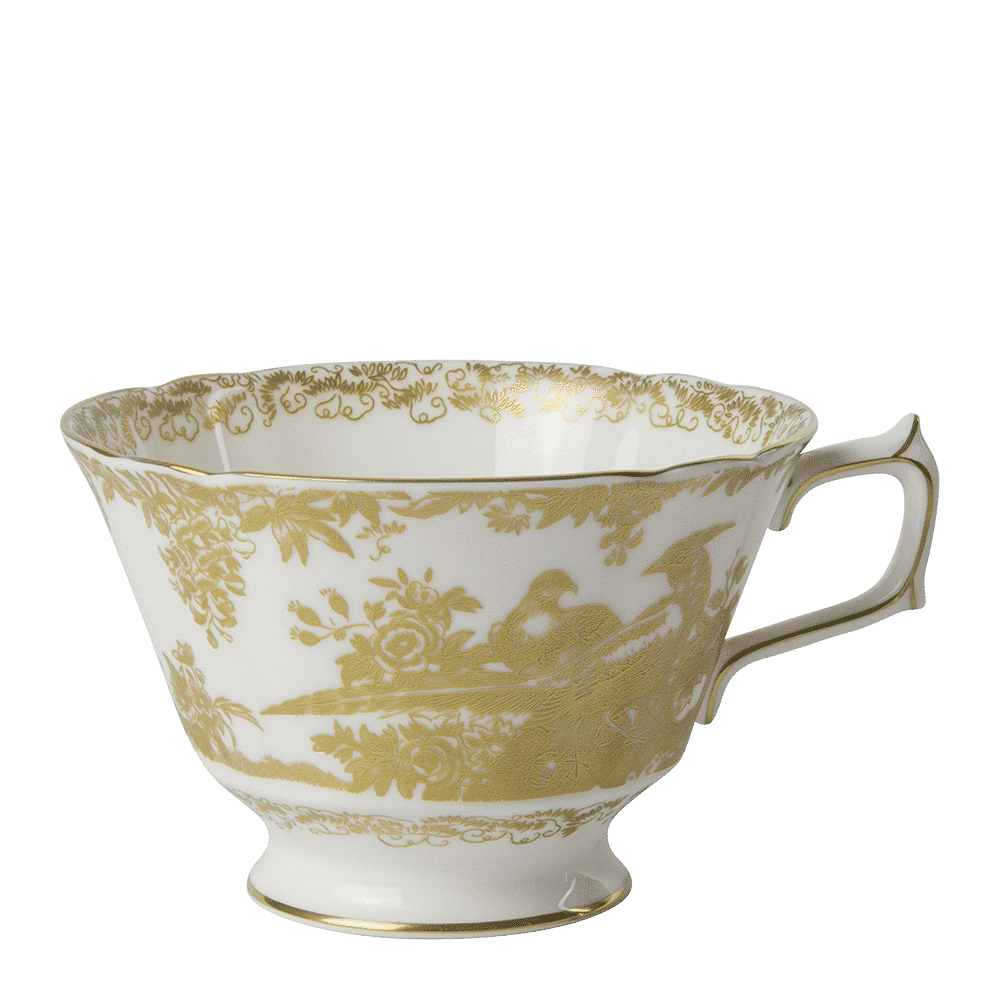 Royal Crown Derby Aves Gold Breakfast Cup (340ml) – official product image