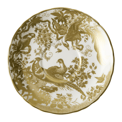 Royal Crown Derby Aves Gold Cream Soup Saucer (16cm) – official product image