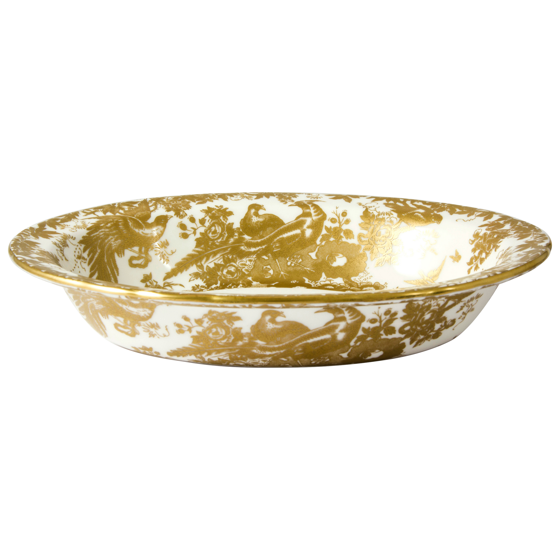 Royal Crown Derby Aves Gold Open Vegetable Dish (24cm) – official product image