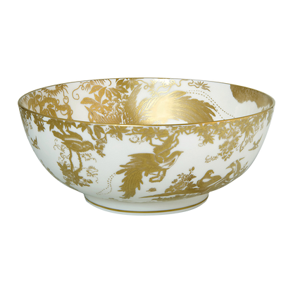 Royal Crown Derby Aves Gold Salad Bowl (2000ml) – official product image