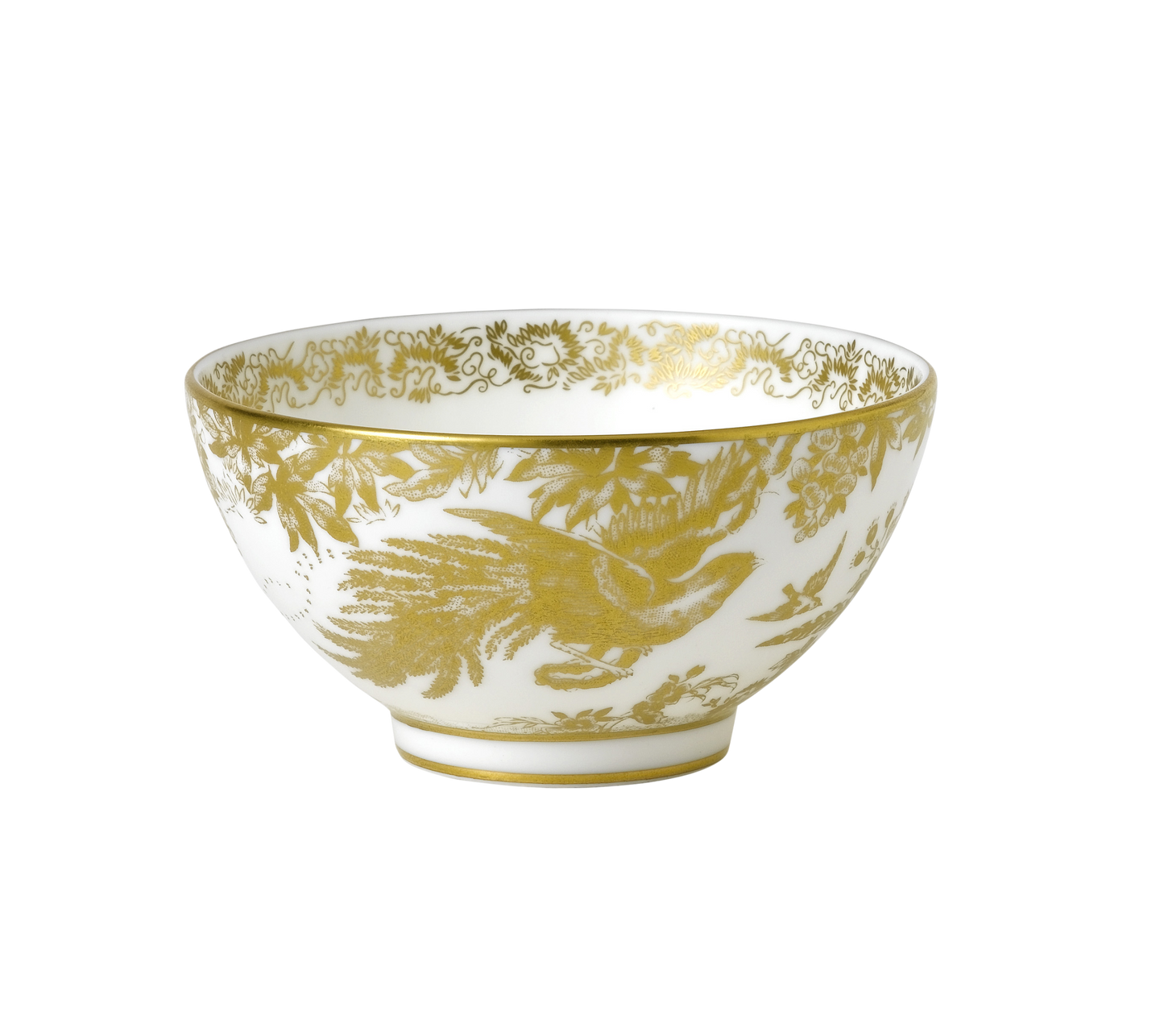 Royal Crown Derby Aves Gold Rice Bowl (11.5cm) – official product image
