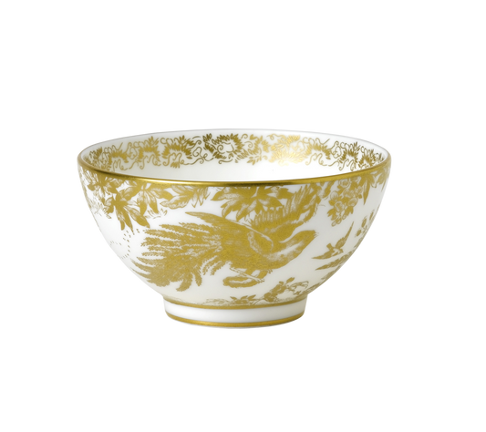 Royal Crown Derby Aves Gold Rice Bowl (11.5cm) – official product image
