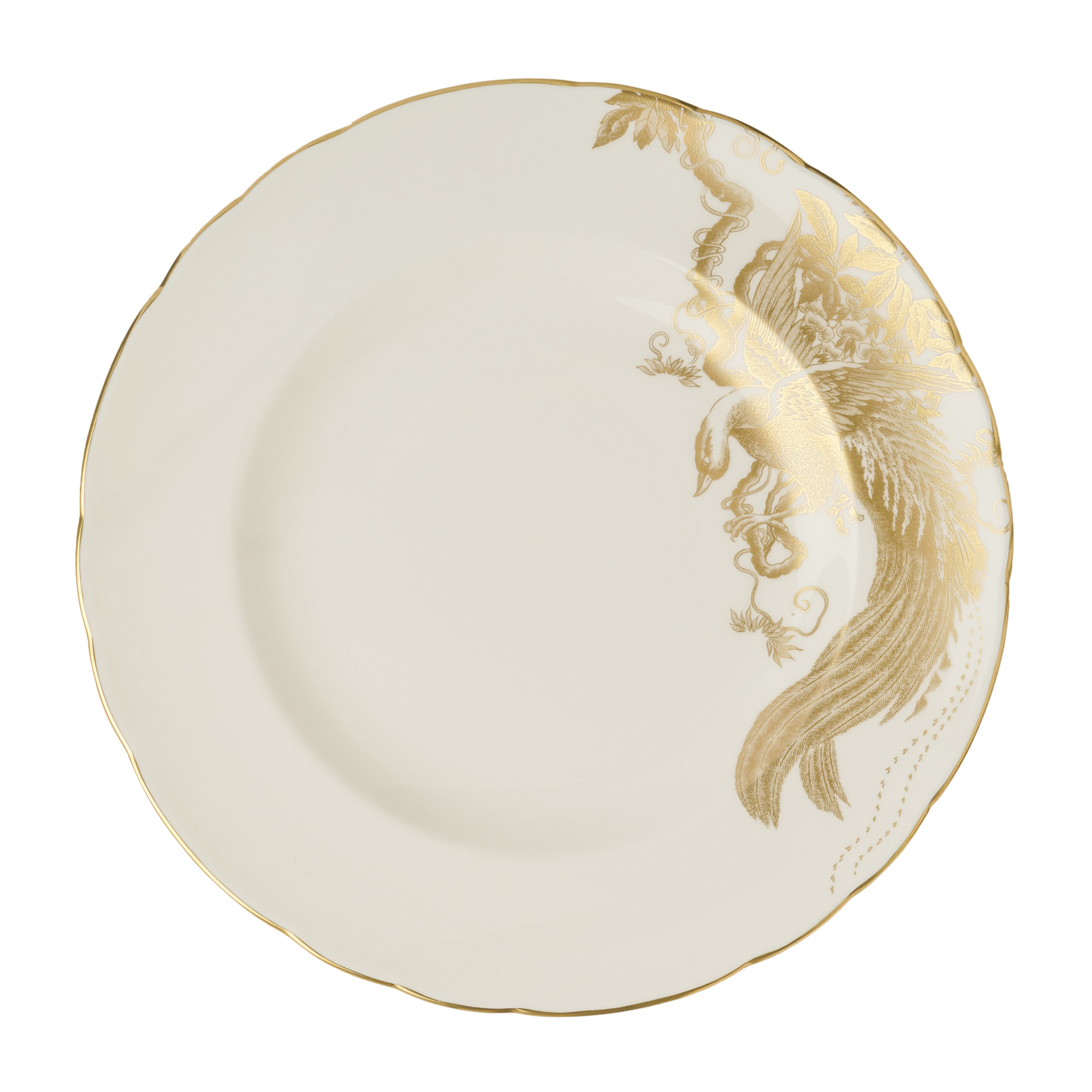 Royal Crown Derby Aves Gold Motif Salad Plate (21cm) – official product image