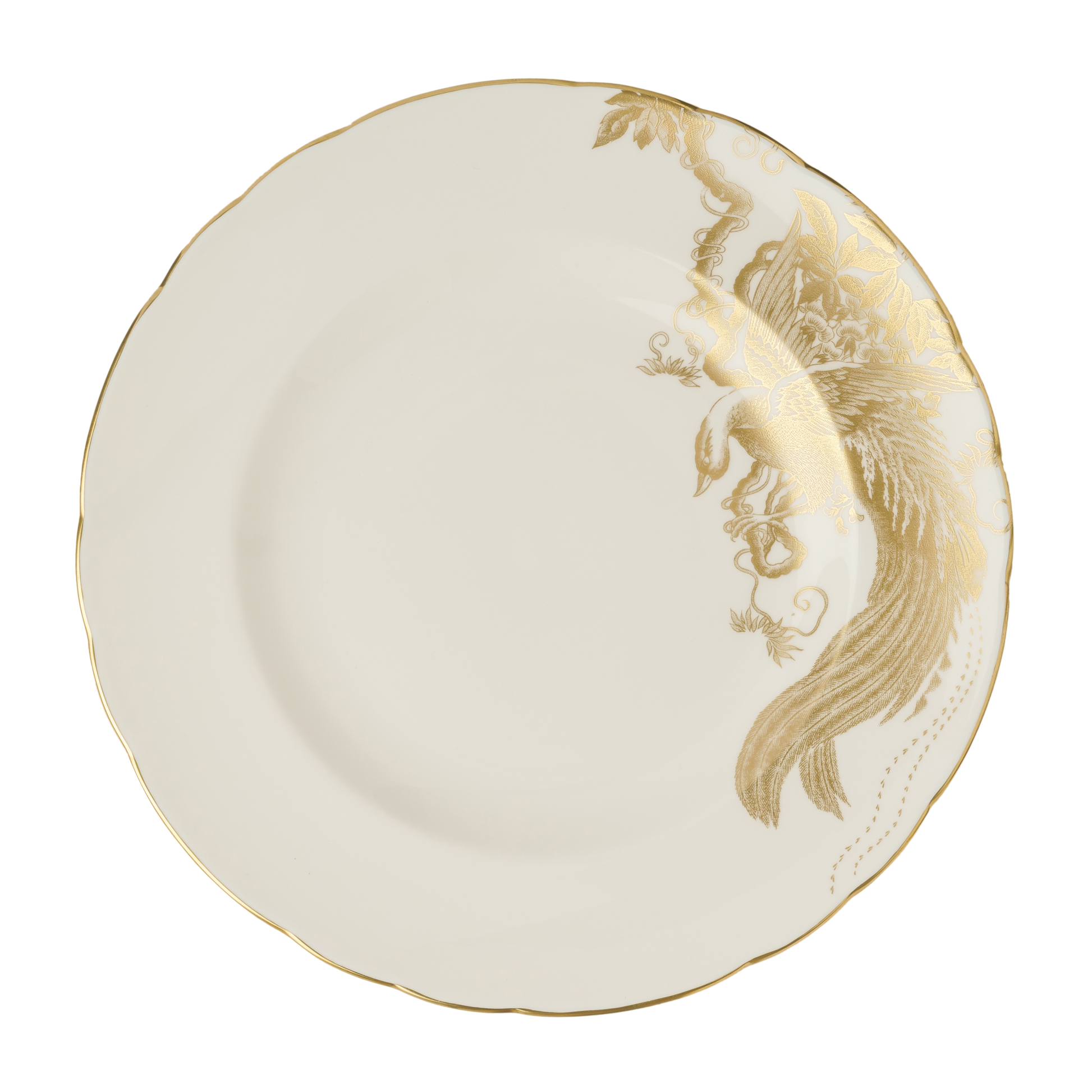 Royal Crown Derby Aves Gold Motif Salad Plate (21cm) – official product image