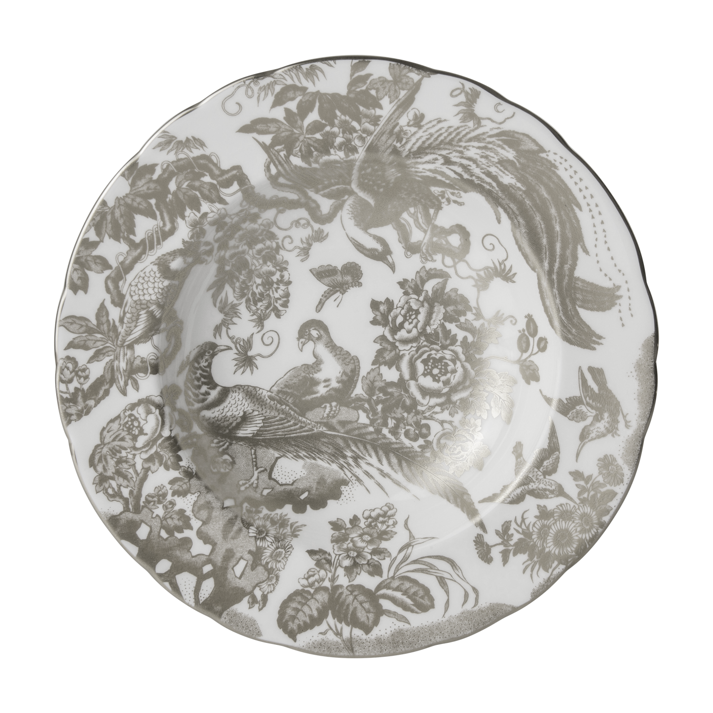 Royal Crown Derby Aves Palladium Rim Soup Bowl (21cm) – official product image