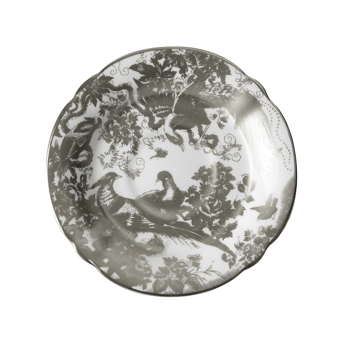 Royal Crown Derby Aves Palladium Tea Saucer (14cm) – official product image