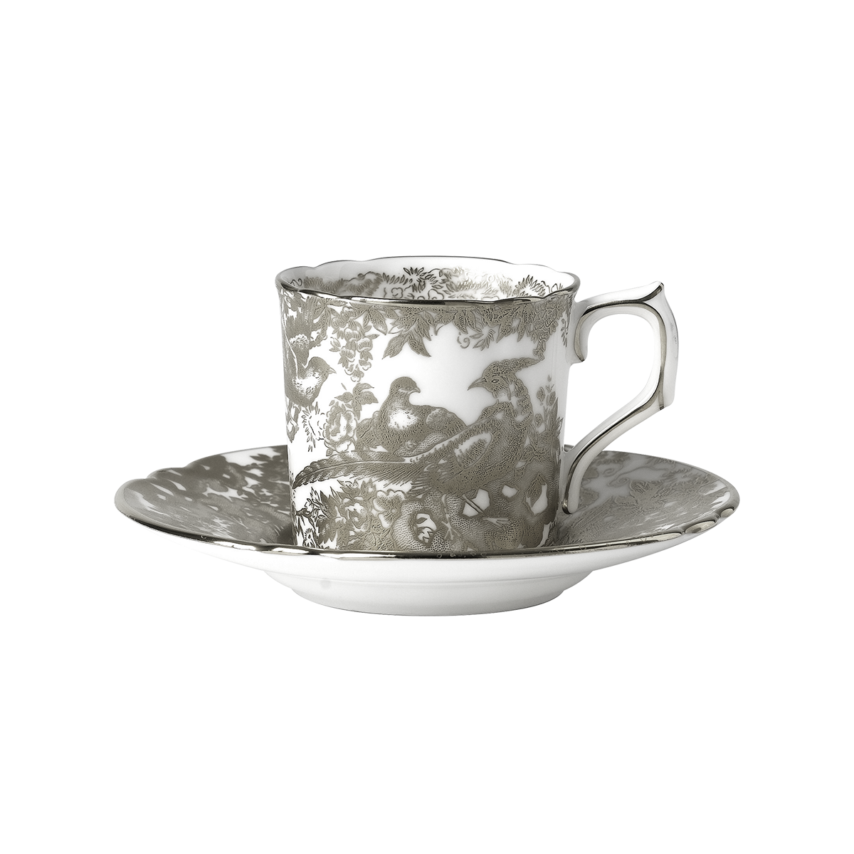 Royal Crown Derby Aves Palladium Coffee Cup (85ml) – alternate official product image