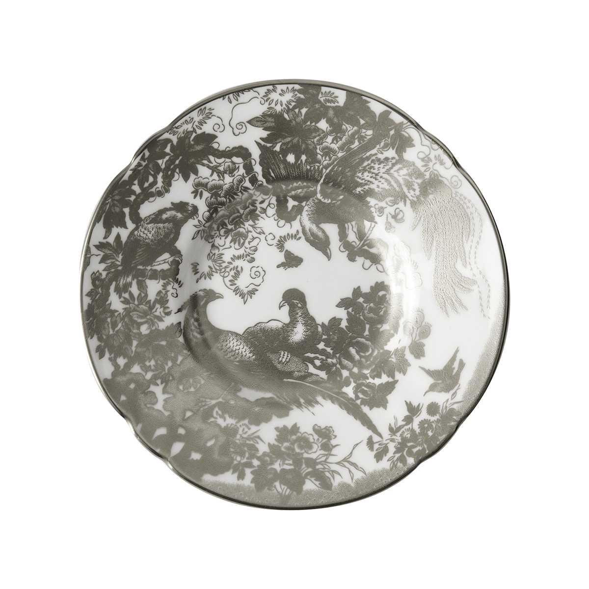 Royal Crown Derby Aves Palladium Coffee Saucer (12cm) – official product image