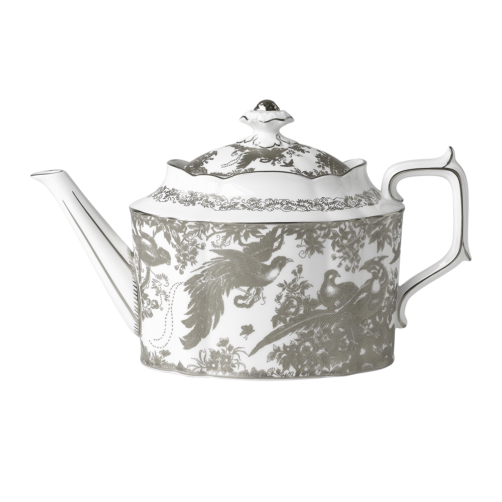 Royal Crown Derby Aves Palladium Teapot (1650ml) – official product image