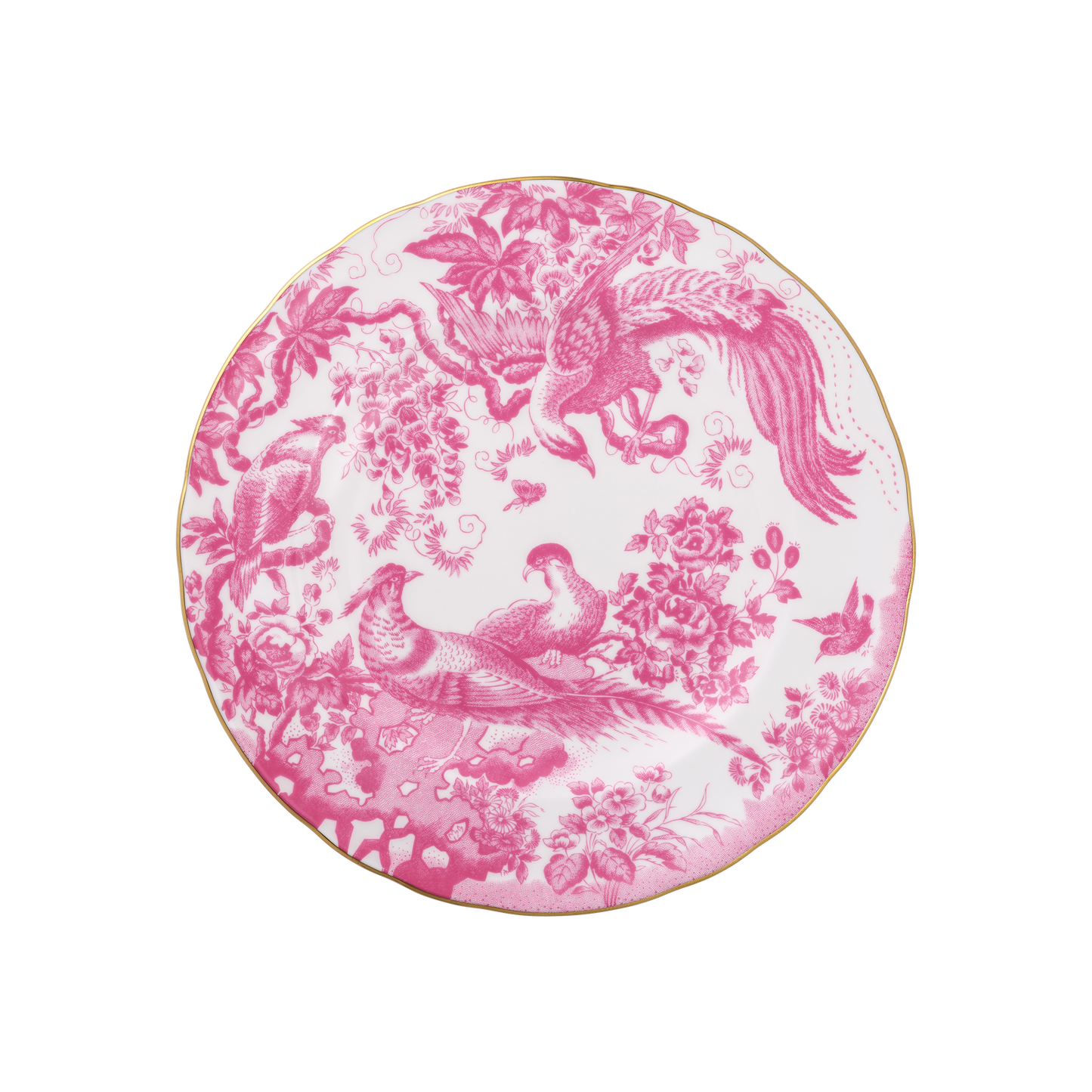 Royal Crown Derby Aves Pink Accent Plate (21cm) – official product image