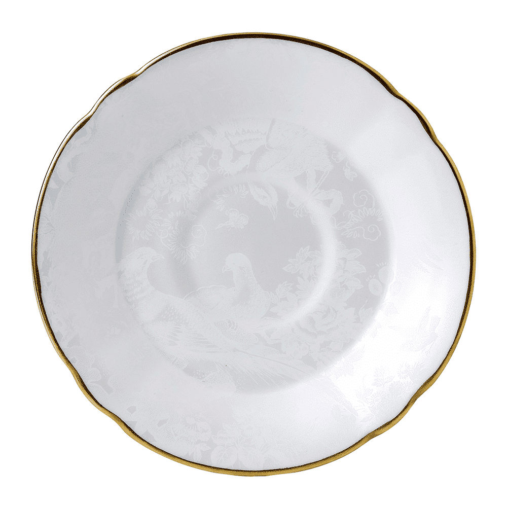 Royal Crown Derby Aves Pearl Tea Saucer (14cm) – official product image