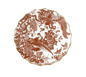 Royal Crown Derby Aves Red Fluted Dessert Plate (22cm) – official product image