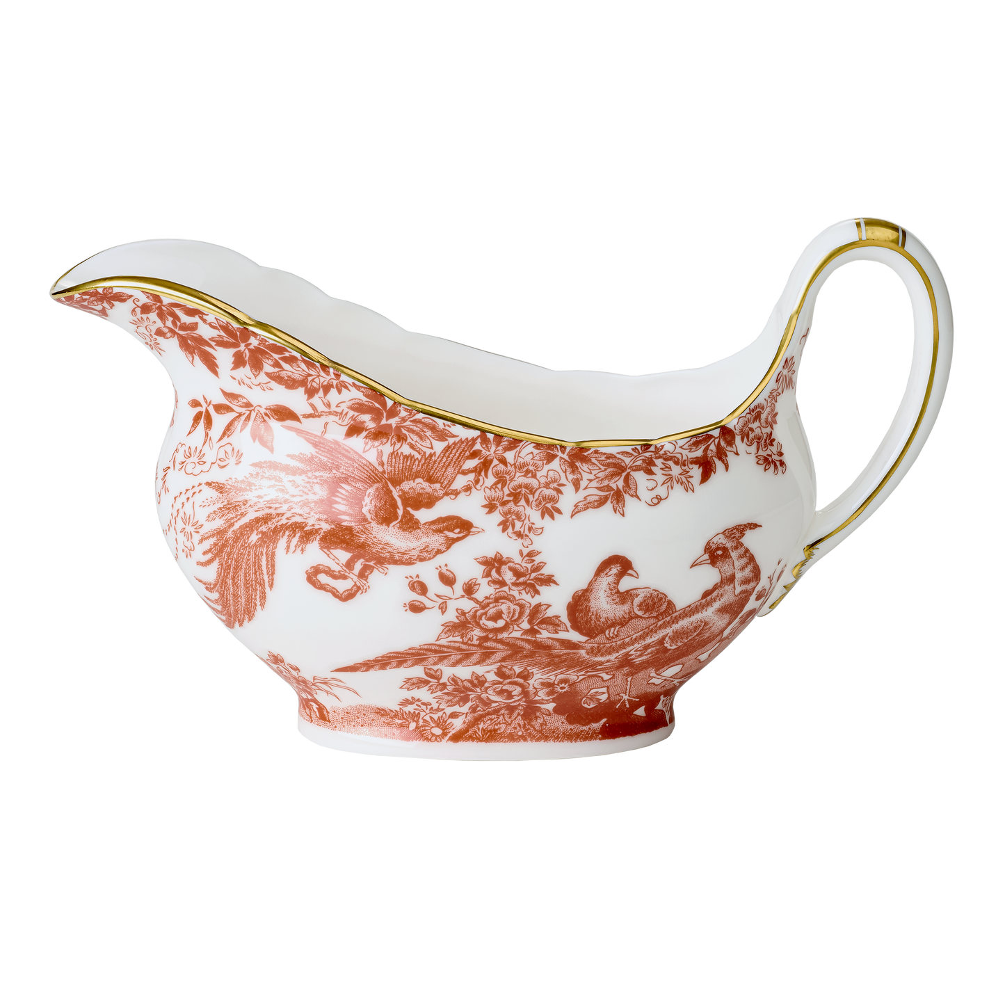 Royal Crown Derby Aves Red Sauce Boat (450ml) – official product image