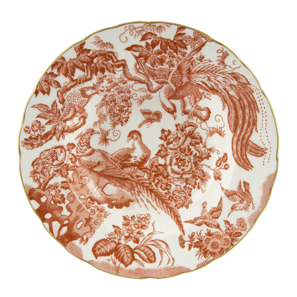 Royal Crown Derby Aves Red Rim Soup Bowl (21cm) – official product image