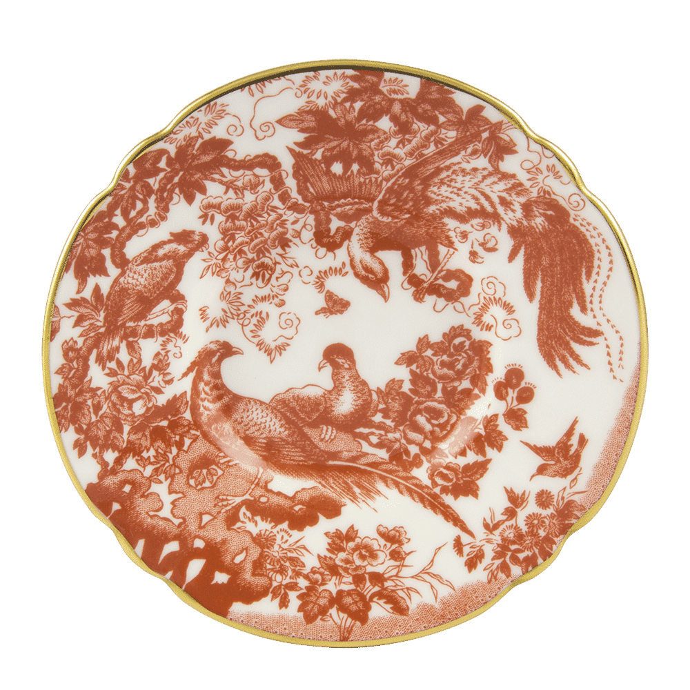 Royal Crown Derby Aves Red Coffee Saucer (12cm) – official product image