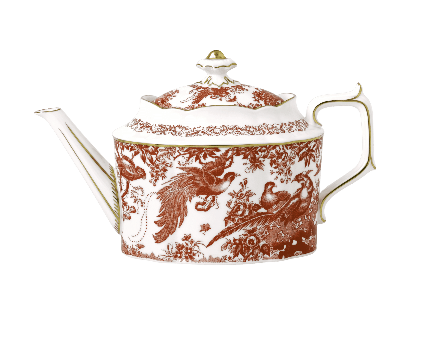 Royal Crown Derby Aves Red Teapot (1650ml) – official product image