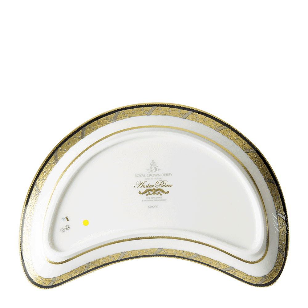Royal Crown Derby Amber Palace Crescent Salad Plate (26cm) – alternate official product image