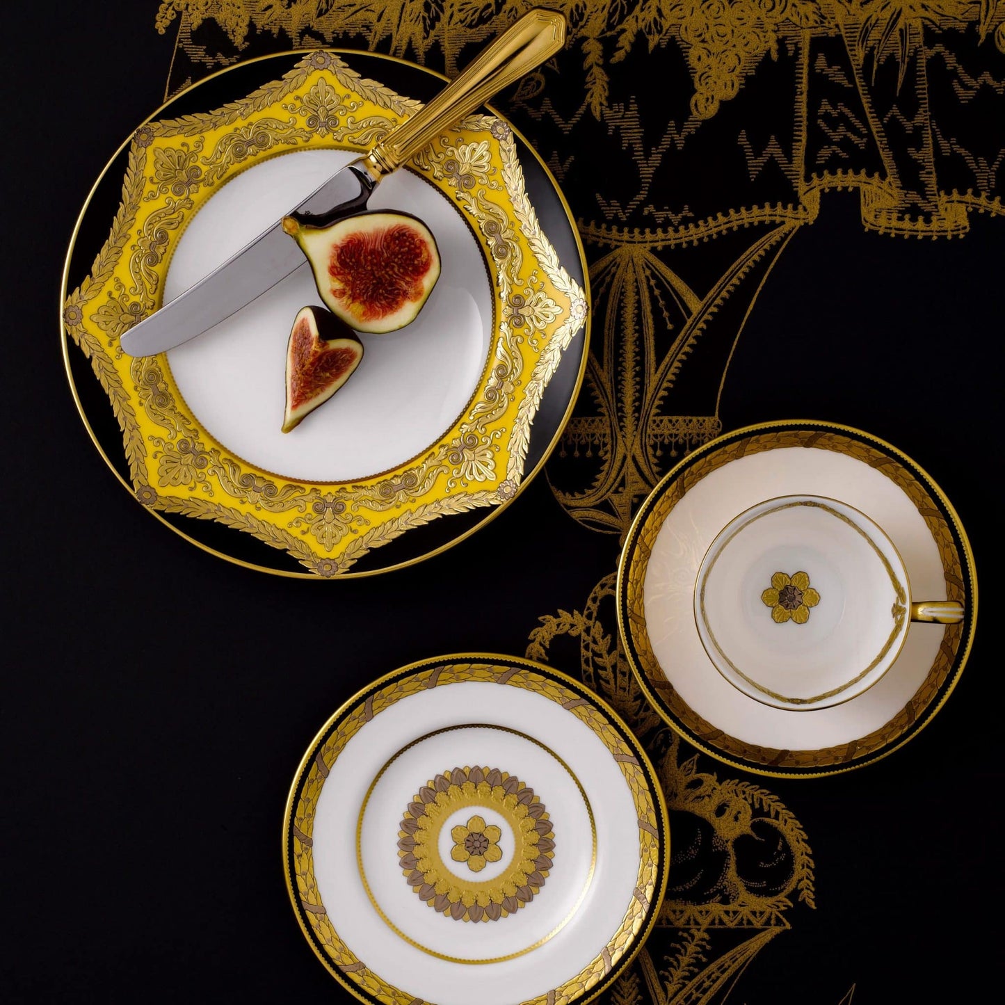 Royal Crown Derby Amber Palace Cream Soup Cup (280ml) – official product image