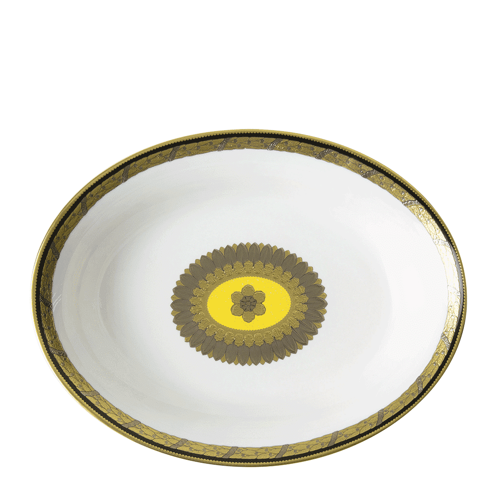 Royal Crown Derby Amber Palace Open Vegetable Dish (26cm) – official product image
