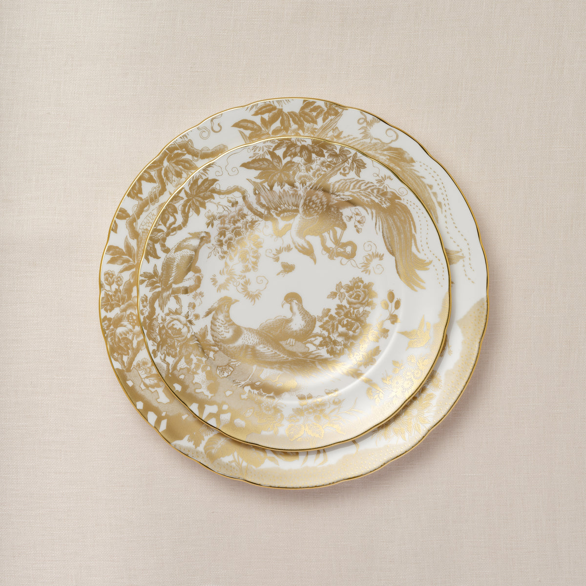 Royal Crown Derby Aves Gold Open Vegetable Dish (24cm) – alternate official product image