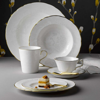 Royal Crown Derby Aves Pearl Rim Soup Bowl (21cm) – alternate official product image