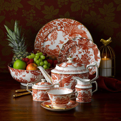 Royal Crown Derby Aves Red Breakfast Saucer (16cm) – alternate official product image