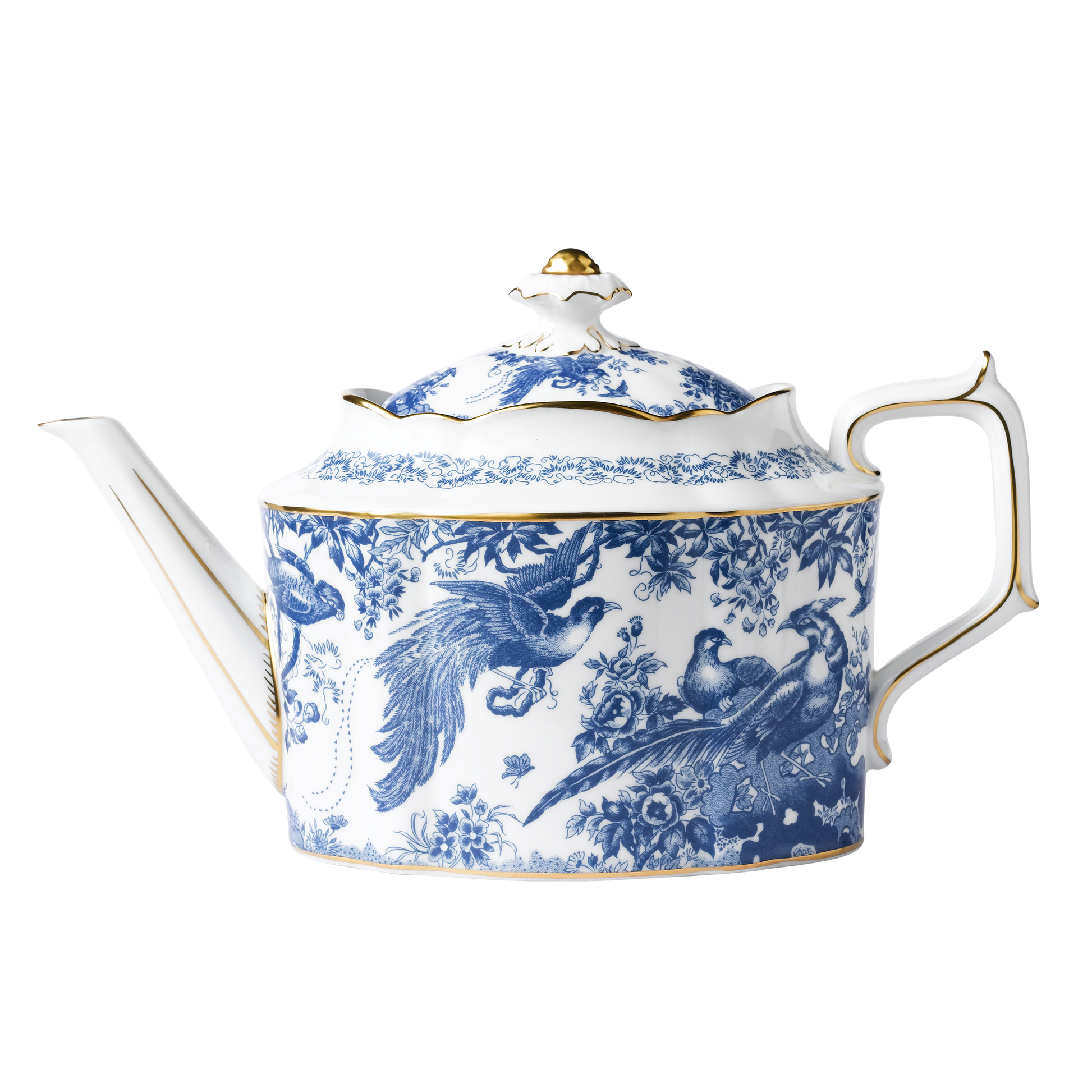 Royal Crown Derby Aves Blue Teapot (1650ml) – official product image