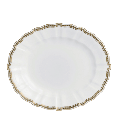 Royal Crown Derby Carlton Gold Oval Dish (34cm) – official product image