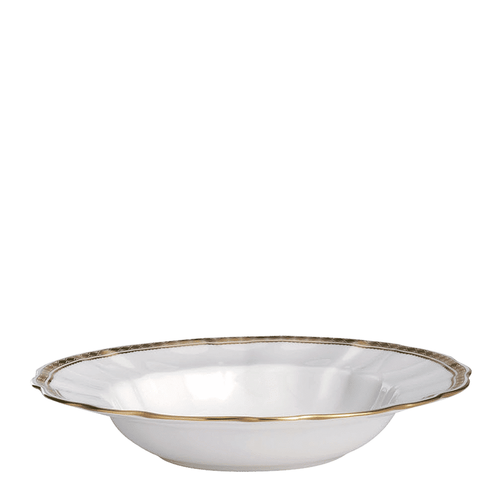 Royal Crown Derby Carlton Gold Rim Soup Bowl (21cm) – official product image