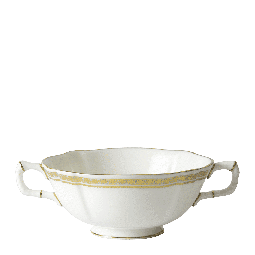 Royal Crown Derby Carlton Gold Cream Soup Cup (340ml) – official product image