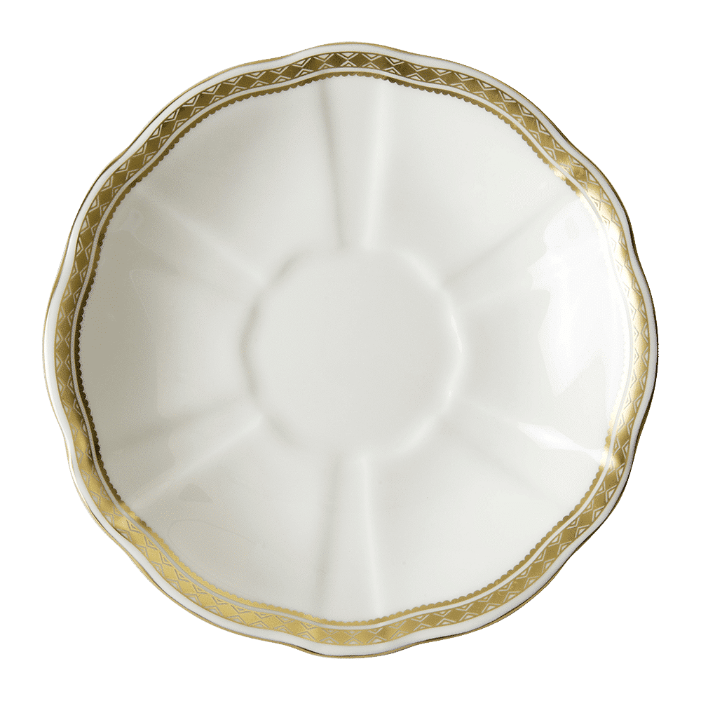 Royal Crown Derby Carlton Gold Cream Soup Saucer (16cm) – official product image